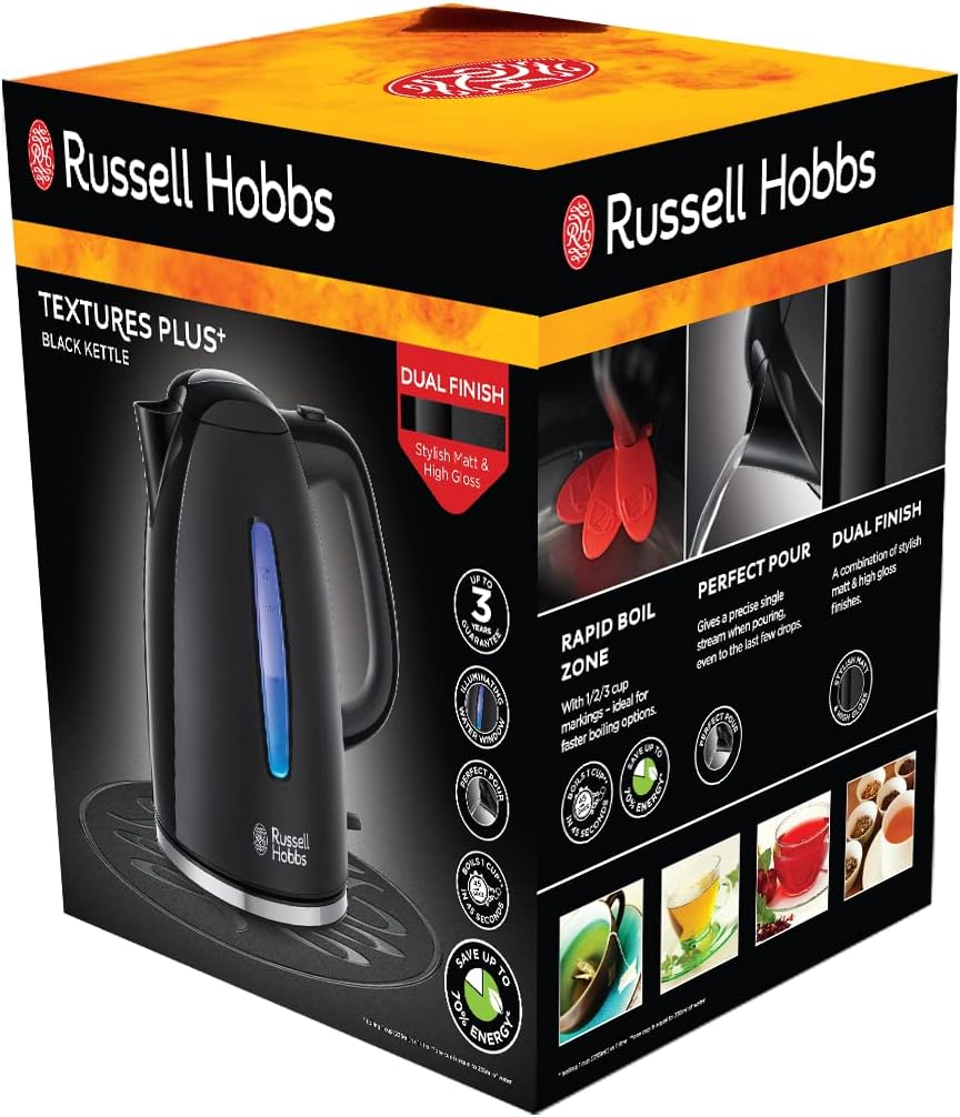 Russell Hobbs Electric Kettle 1.7L 2400W Dual Illumination