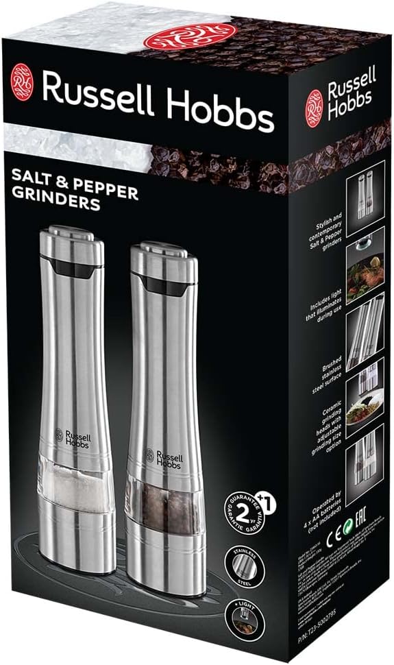 Russell Hobbs Classic Electric Salt & Pepper Grinder SS
