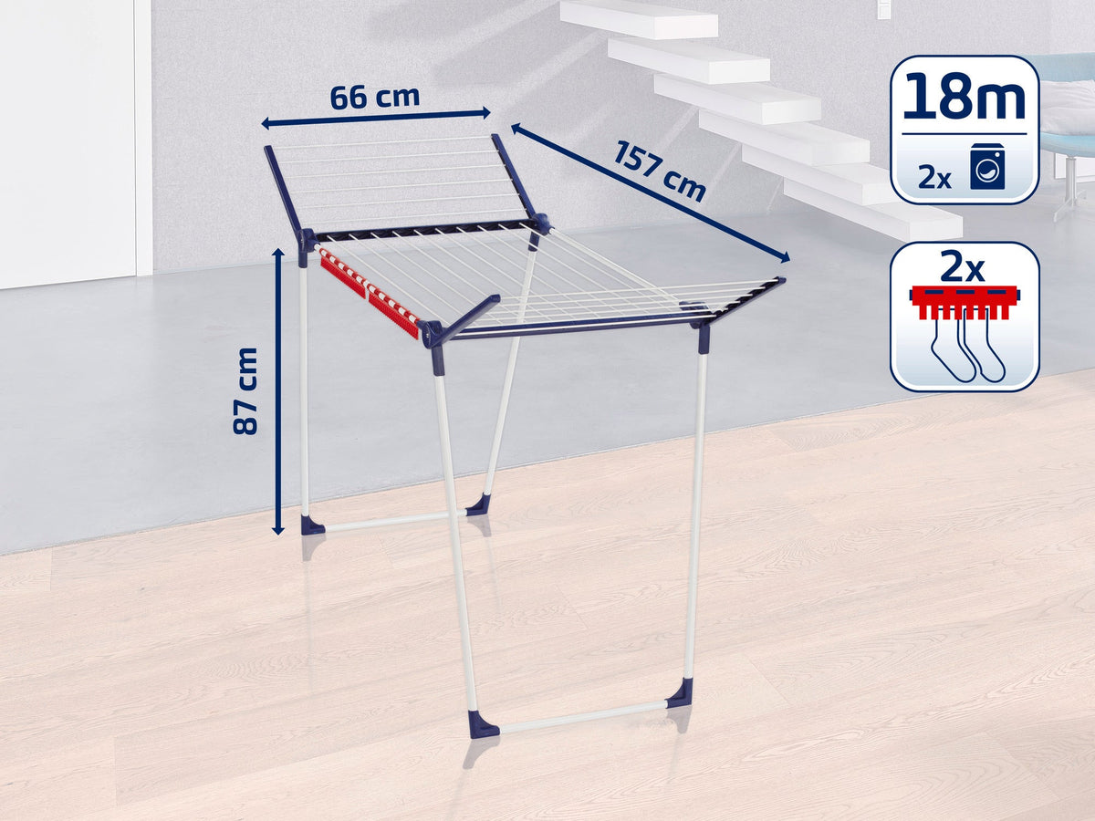 Leifheit Pegasus 180 Standing Clothes Dryer 18M White