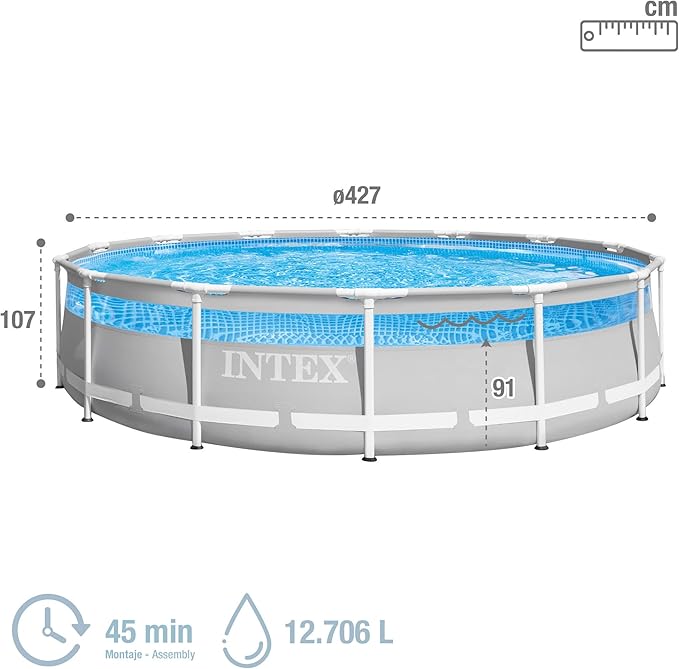 Intex Prism Frame Clearview Pool Set 4.27m