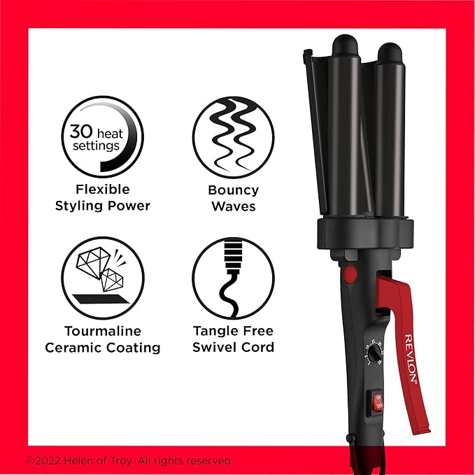 Revlon Wave Master Jumbo Barrel Waver 30 Settings
