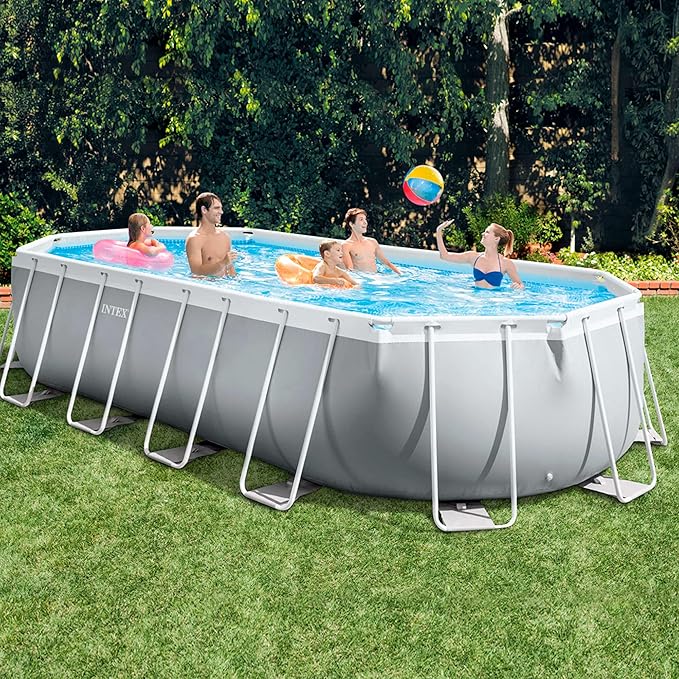 Intex Prism Frame Oval Pool Set 6.10m