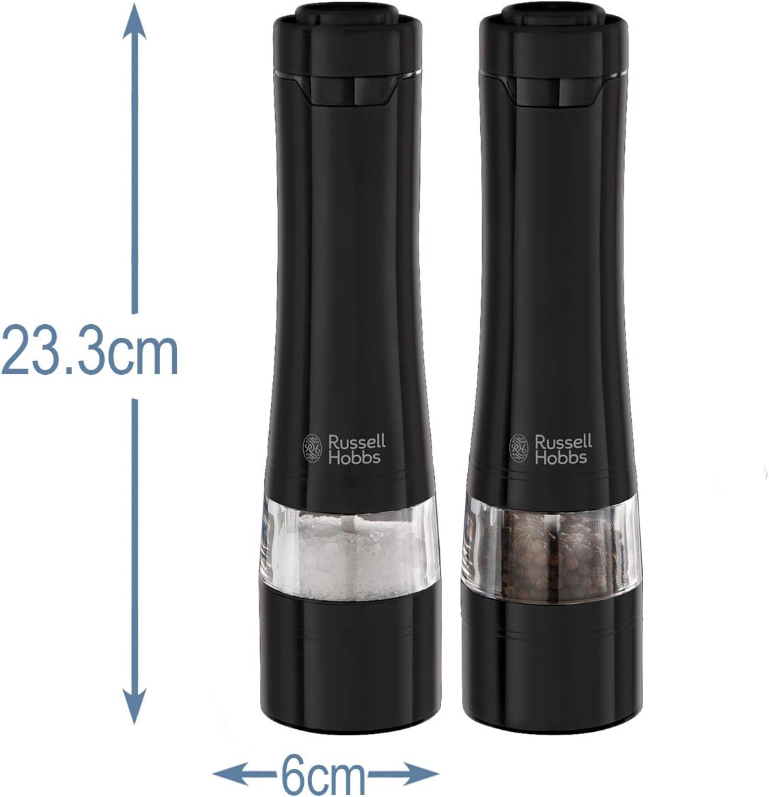 Russell Hobbs Electric Salt & Pepper Mill Set Black