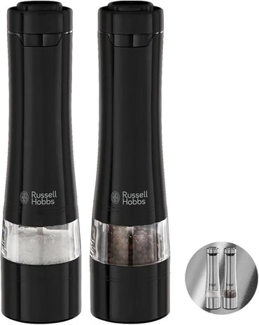 Russell Hobbs Electric Salt & Pepper Mill Set Black