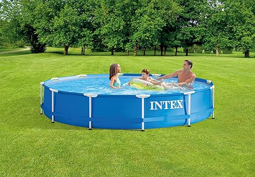 Intex Metal Frame Pool 3.66m x 76cm with Filter Pump