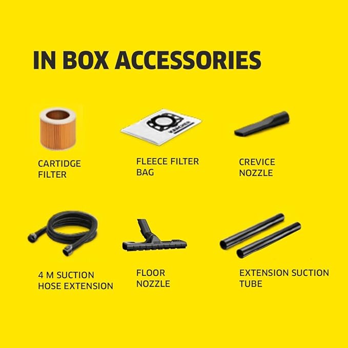 Karcher Wet & Dry Vacuum WD 3 17L SS 1000W