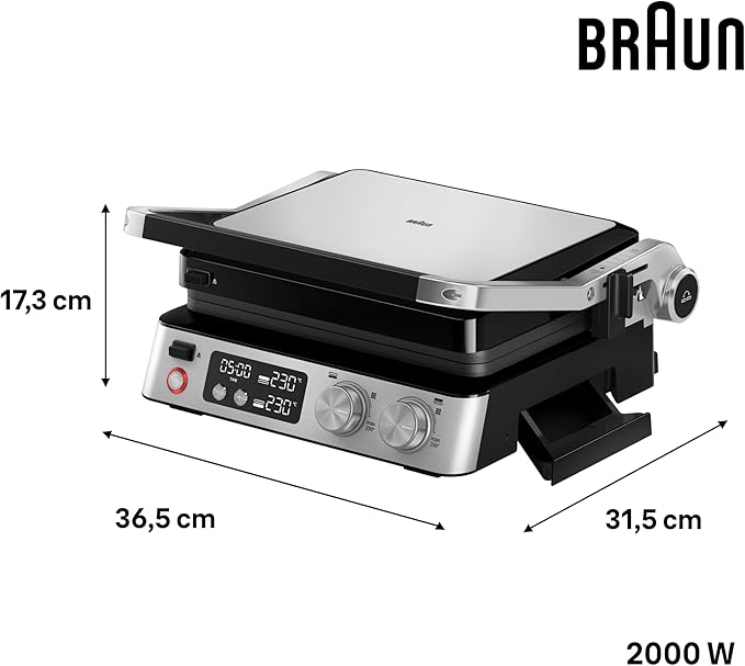 Braun MultiGrill 7 Contact Grill 2000W 3-in-1