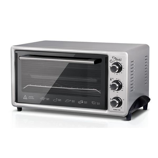 Luxell Electric Oven 50L Black Rotisserie Fan