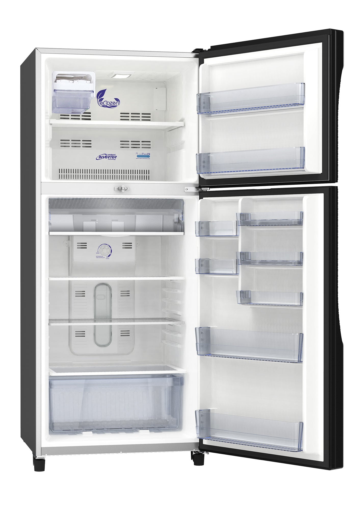 Walton Two-Chamber Refrigerator 328L No Frost Inverter Glass