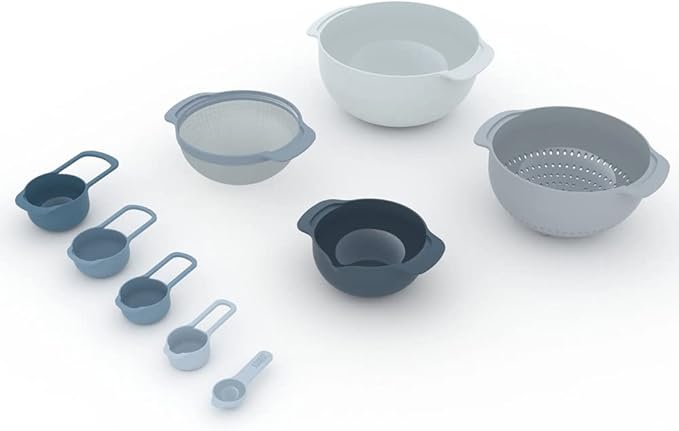 Joseph Joseph Edition Nest Prep Set 9PC Mixing Bowls Sky