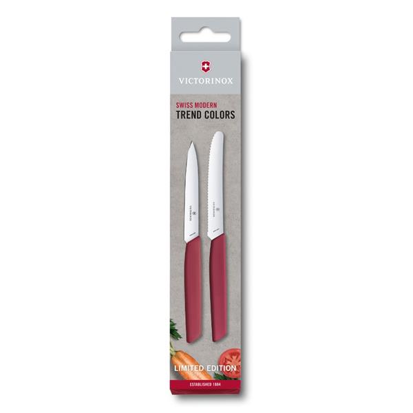 Victorinox Paring Knife Set 2PC Red