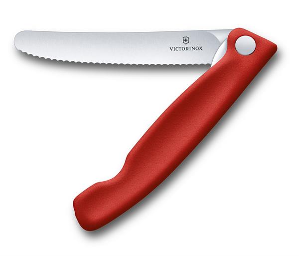 Victorinox Folding Paring Knife Wavy Red