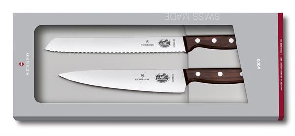 Victorinox Kitchen Knife Set 2PC Wood Handle