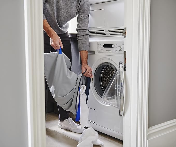 Joseph Joseph Tota Laundry Basket 60L 2 Compartment Black