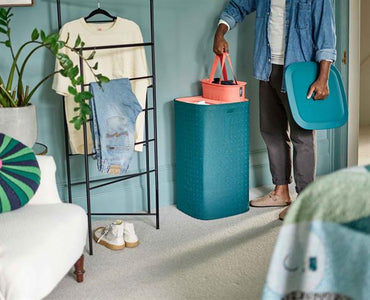 Joseph Joseph Tota Pop Laundry Basket 60L 2 Compartment Green