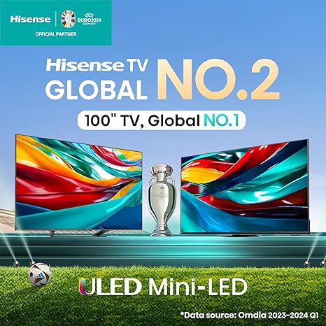 Hisense 55 Inch U7K Mini-LED ULED 4K Google TV 144Hz
