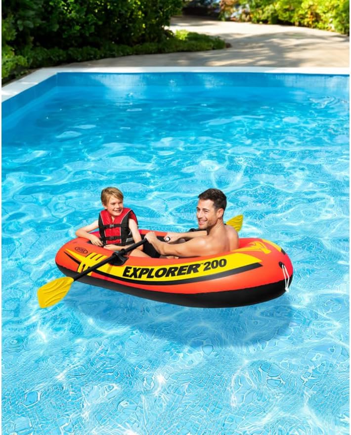 Intex Explorer 200 Inflatable Boat Set 2-Person 95KG