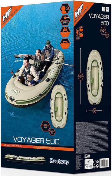 Bestway Voyager 500 Inflatable Boat Set 3-Person
