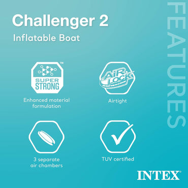 Intex Challenger 2 Inflatable Boat Set 2-Person 200KG