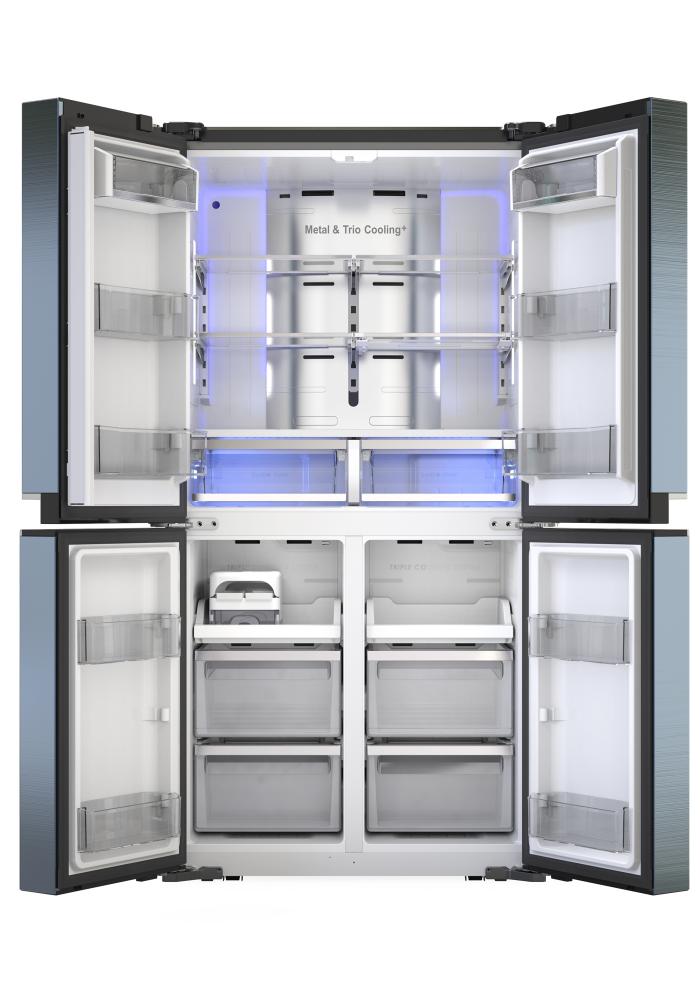 Walton Two-Chamber Refrigerator 613L No Frost Inverter WiFi INOX