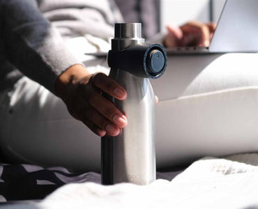 Joseph Joseph Loop Vacuum Water Bottle 500ml Blue/SS 12/24H