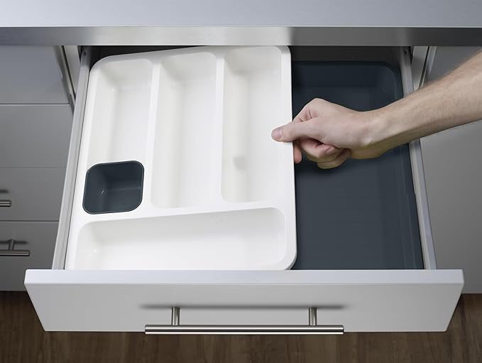 Joseph Joseph DrawerStore Expandable Cutlery Tray Grey