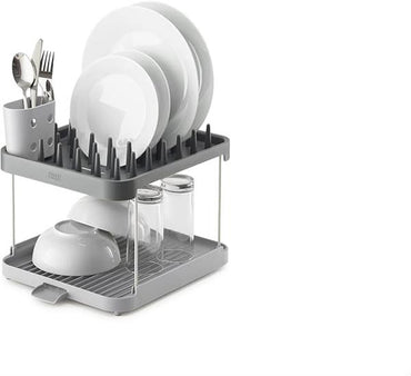 Joseph Joseph Duo 2-Tier Extendable Dish Rack Grey