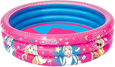 Bestway Barbie 3-Ring Inflatable Pool Pink