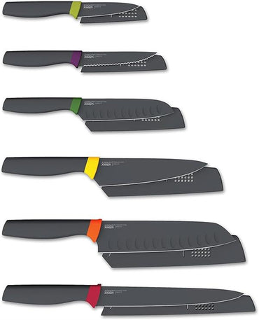 Joseph Joseph Elevate Knife Set 6PC Japanese SS Sheaths