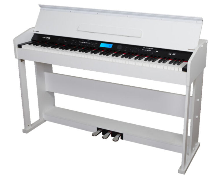 AIWA. Digital Piano White 88-Key with Touch Response- AWMP2008W