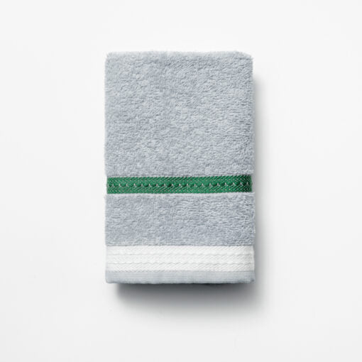 Benetton Neutral Guest Towel 30x50cm 450GSM Striped Grey