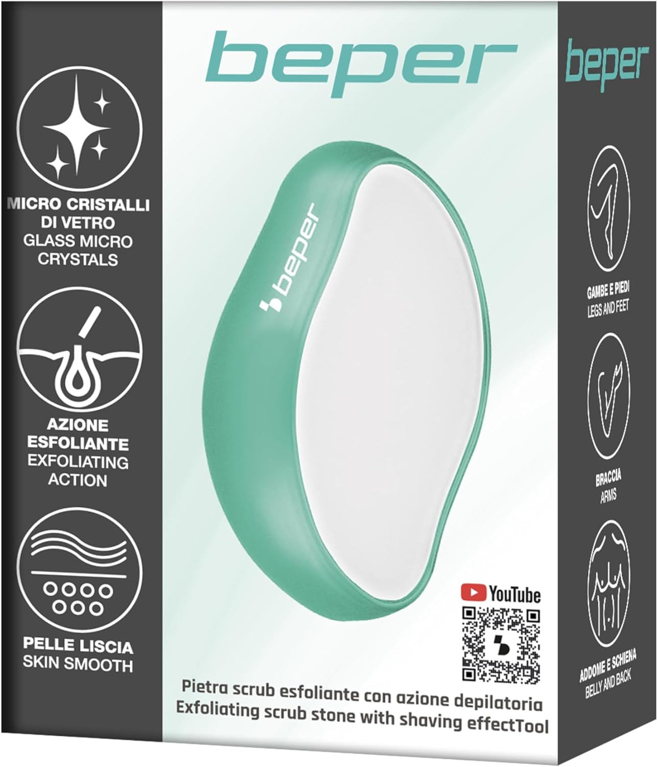 Beper Microglass Crystal Exfoliating Stone