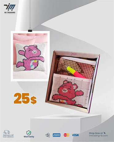 Stitch N Snuggle Latch Hook Cushion Kit 30x30cm 12 Designs