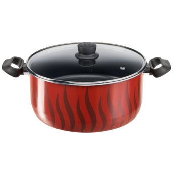 Tefal Tempo Flame Stewpot 30cm with Glass Lid