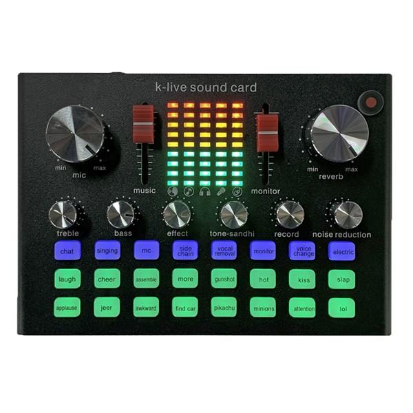 Conqueror Soundcard Audio Mixer for Live Broadcasting