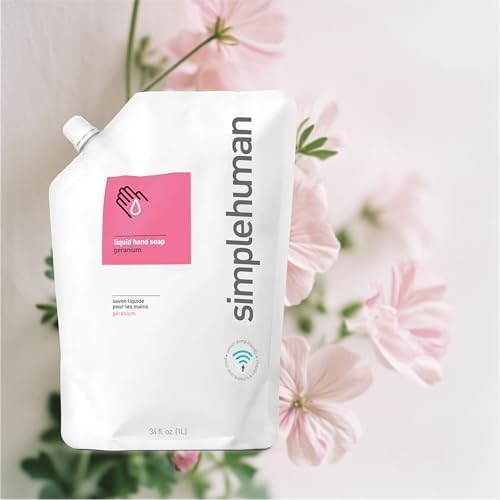 Simplehuman Liquid Hand Soap Refill Pouch 1L Geranium