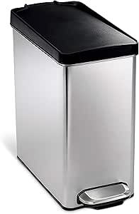 Simplehuman Profile Step Bin 10L Brushed SS