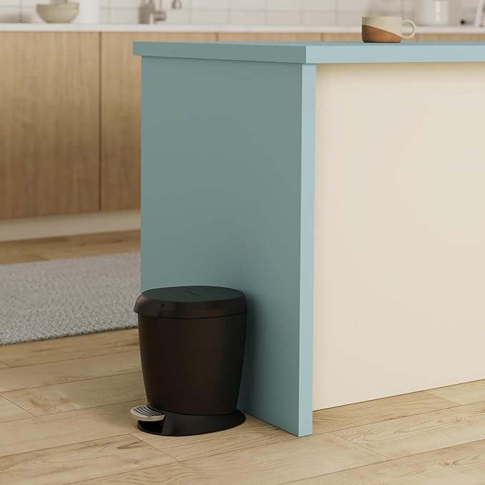 Simplehuman Round Pedal Bin 6L Plastic Black