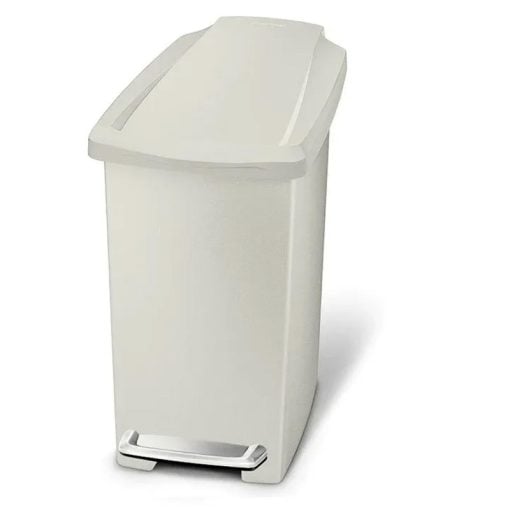 Simplehuman Slim Pedal Bin 10L Plastic Stone