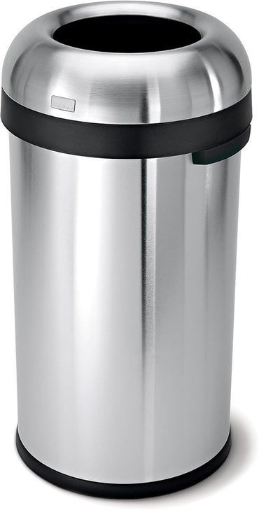 Simplehuman Bullet Open Bin 60L Brushed Steel