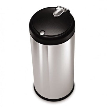 Simplehuman Round Soft Touch Bin 30L Brushed Steel