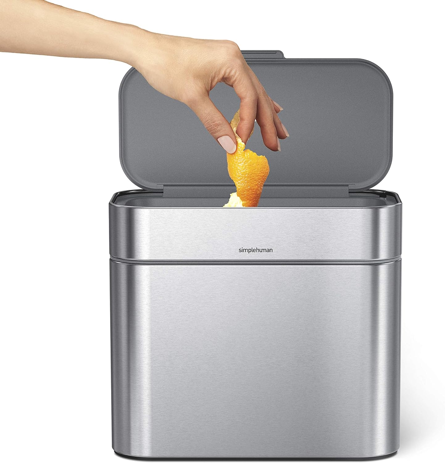 Simplehuman Compost Caddy Brushed Stainless Steel
