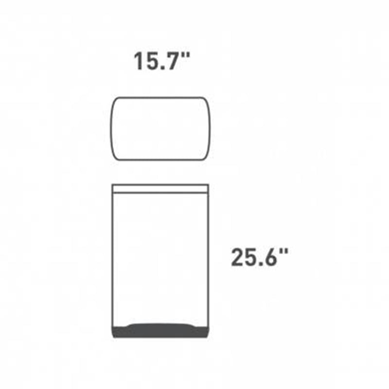 Simplehuman Rectangular Pedal Bin 38L Black Steel Wide Pedal