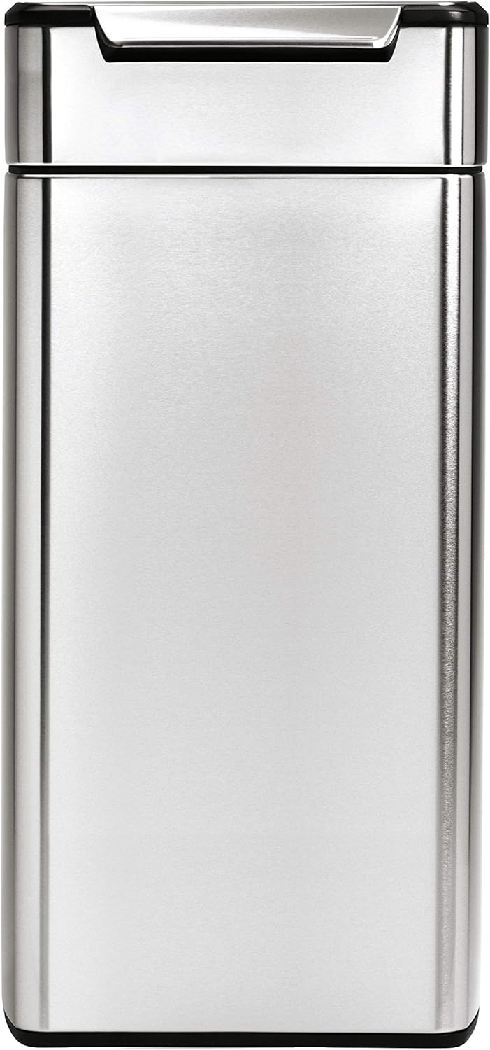 Simplehuman Rectangular Touch Bar Bin 30L Brushed Steel