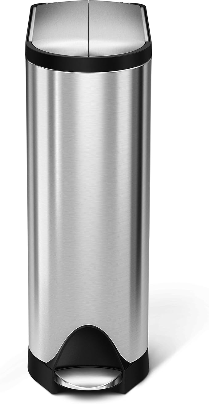 Simplehuman Butterfly Pedal Bin 18L Brushed Steel