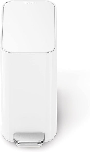 Simplehuman Slim Pedal Bin 5L White