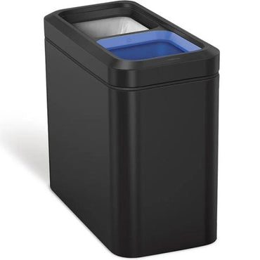 Simplehuman Slim Open Recycler 20L 2-Compartment Matte Black