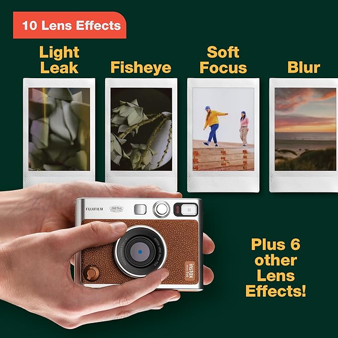 Fujifilm Instax Mini Evo Hybrid Camera Brown