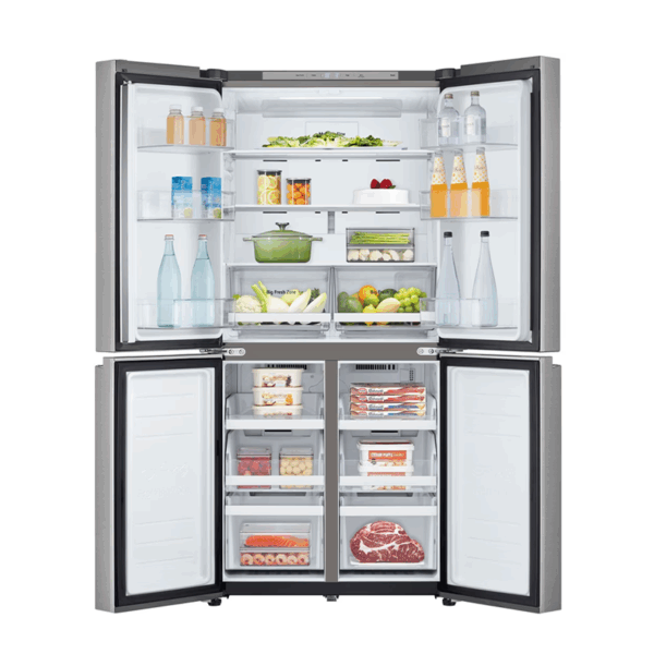 LG 4-Door Refrigerator 24FT Inverter Multi AirFlow Silver