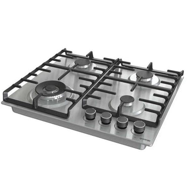 Gorenje 60cm Gas Hob 4 Burners Cast Iron Inox